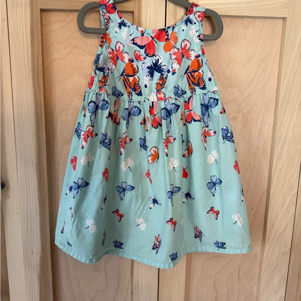 Crazy 8 Floral Print Dress - Blue and Red
